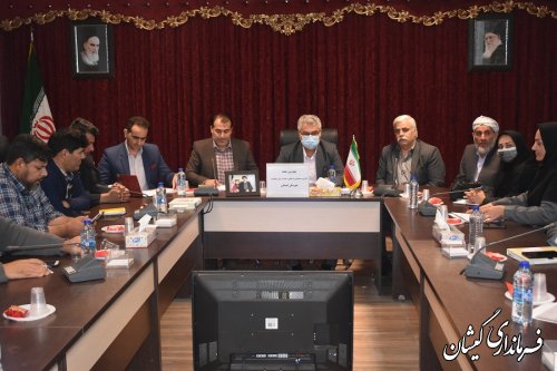 چهارمین جلسه کارگروه اجتماعی، فرهنگی ، سلامت، زنان وخانواده شهرستان گمیشان برگزار شد
