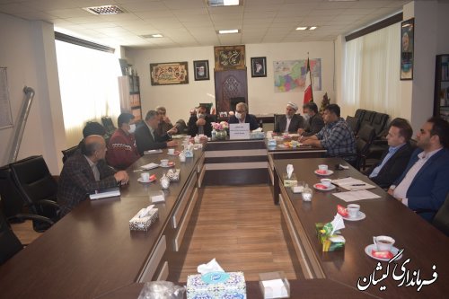 برگزاری جلسه شورای ترویج و توسعه فرهنگ ایثار و شهادت شهرستان گمیشان 