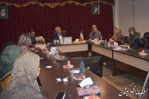 برگزاری نشست شورای اندیشه ورزی بانوان شهرستان گمیشان 