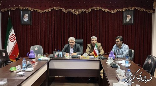 حضور فرماندار گمیشان در شورای برنامه ریزی توسعه استان گلستان 