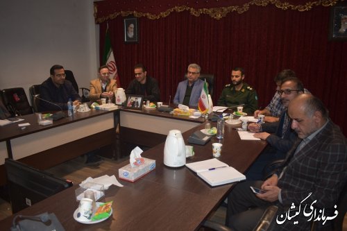 حضور فرماندار گمیشان در جلسه استانی هماهنگی گرامیداشت هفته بسیج 