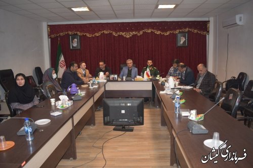 حضور فرماندار گمیشان در جلسه استانی هماهنگی گرامیداشت هفته بسیج 