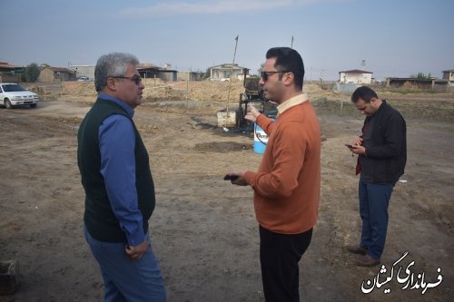 بازدید فرماندار گمیشان از چاه سقرتپه