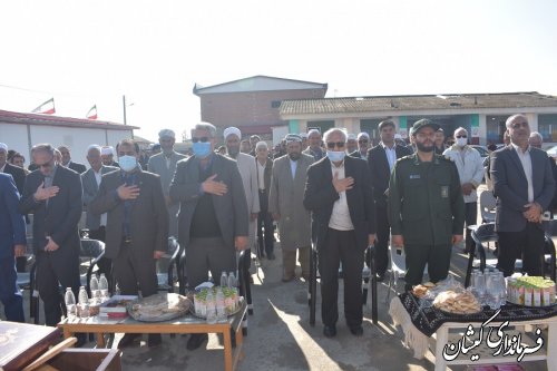 آیین کلنگ زنی دبیرستان آغول دردی ضروری روستای قلعه جیق برگزار شد