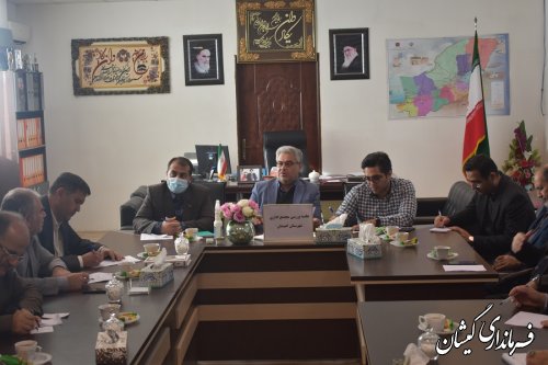 جلسه بررسی استقرار ادارات در مجتمع اداری شهرستان گمیشان برگزار شد