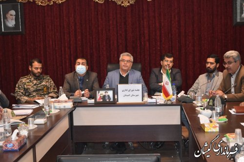 هشتمین جلسه شورای اداری شهرستان گمیشان برگزار شد