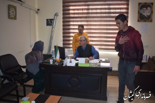 برگزاری ملاقات عمومی فرماندار گمیشان