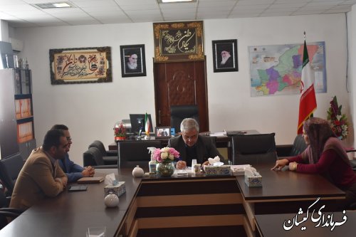 برگزاری ملاقات عمومی فرماندار گمیشان