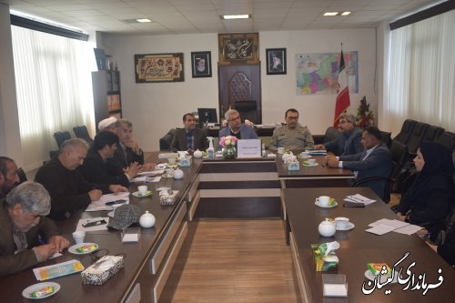 جلسه مدیریت پسماند شهرستان گمیشان