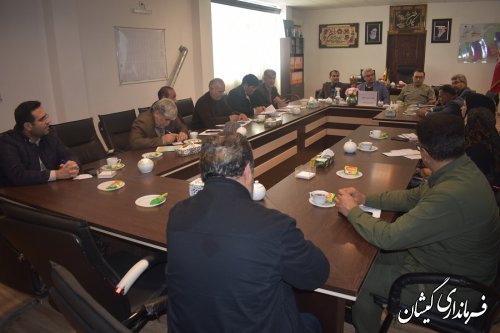 جلسه مدیریت پسماند شهرستان گمیشان