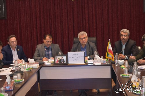 برگزاری جلسه کارگروه اجتماعی فرهنگی سلامت زنان وخانواده شهرستان گمیشان