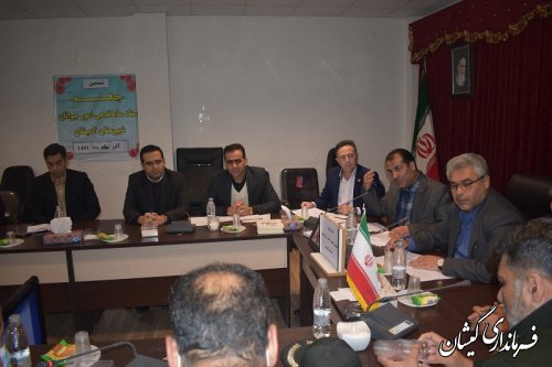 جلسه ستاد ساماندهی امور  جوانان شهرستان برگزار شد