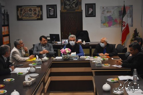 جلسه پیگیری امور شرکت تعاونی ماهیان خاویاری گمیشان