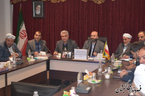 نشست معاون سیاسی امنیتی و  اجتماعی استاندار گلستان با نخبگان سیاسی  اجتماعی شهرستان گمیشان