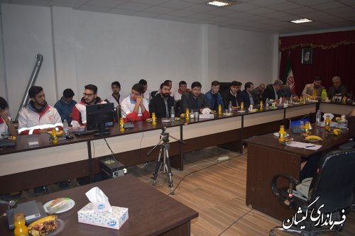 نشست معاون سیاسی امنیتی اجتماعی استاندار گلستان با جوانان و ورزشکاران شهرستان گمیشان 