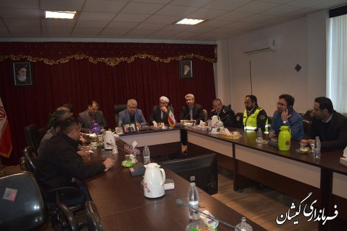 برگزاری شورای ترافیک شهرستان گمیشان