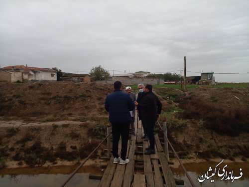 تاکید فرماندار گمیشان بر رفع خطر از پل فرسوده روستای قرنجیک خواجه خان