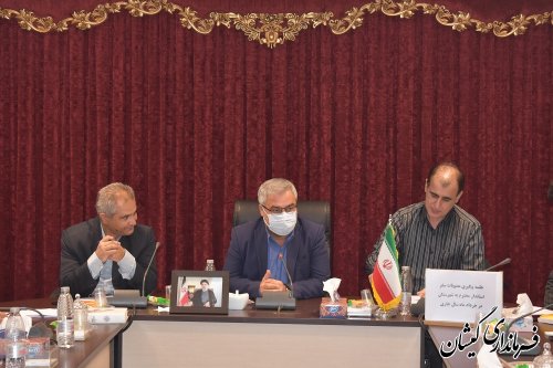 جلسه پیگیری مصوبات سفر استاندار گلستان به شهرستان 