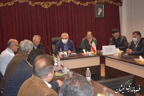 جلسه پیگیری مصوبات سفر استاندار گلستان به شهرستان 