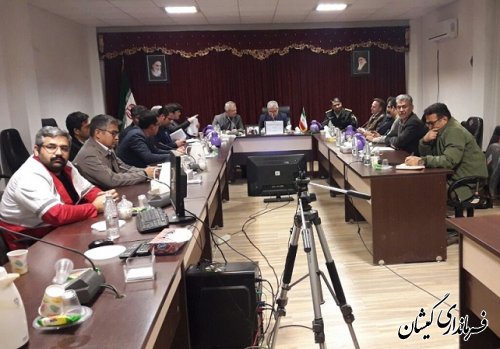 برگزاری جلسه ستاد پیشگیری، هماهنگی و فرماندهی عملیات پاسخ به بحران استان