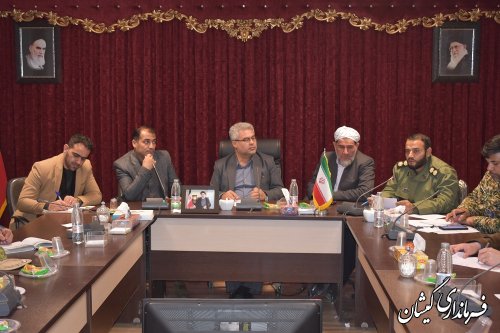 برگزاری جلسه هماهنگی استقبال از پیکر مطهر شهید گمنام در شهرستان