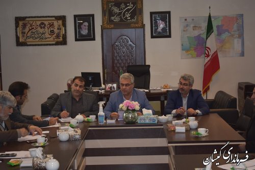 برگزاری جلسه کارگروه آرد و نان شهرستان گمیشان