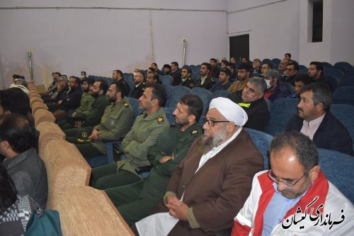 حضور و سخنرانی فرماندار گمیشان در مراسم شهادت حضرت فاطمه (س) گمیشان