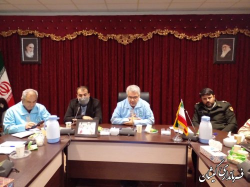 حضور فرماندار گمیشان در جلسه ستاد ملی پیشگیری ، هماهنگی و فرماندهی عملیات پاسخ به بحران
