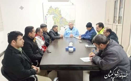 نشست اعضای ستاد مدیریت بحران شهرستان گمیشان در شهرداری سیمین شهر