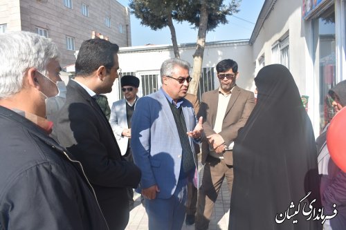 افتتاح بازارچه دائمی زنان سرپرست خانوار گمیشان