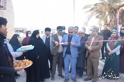 افتتاح بازارچه دائمی زنان سرپرست خانوار گمیشان