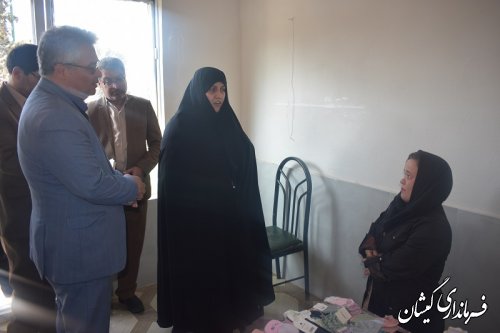 افتتاح بازارچه دائمی زنان سرپرست خانوار گمیشان