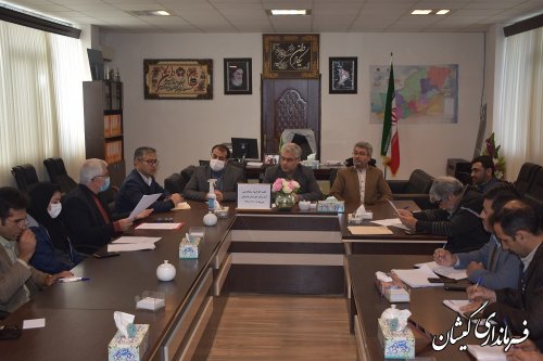 جلسه کارگروه ساماندهی امور گندم، آرد و نان شهرستان گمیشان برگزار شد