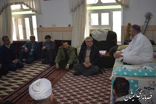 دیدار فرماندار گمیشان با امامان جمعه شهرستان