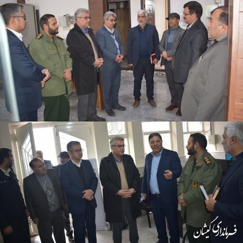 بازدید فرماندار گمیشان از شعب بانک ها در سیمین شهر