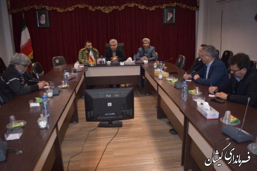 جلسه ستاد هماهنگی گرامیداشت دهه مبارک فجر شهرستان گمیشان