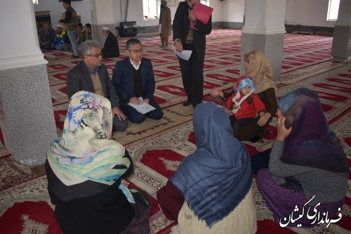 برگزاری میز خدمت در روستای قرنجیک خواجه خان شهرستان گمیشان 