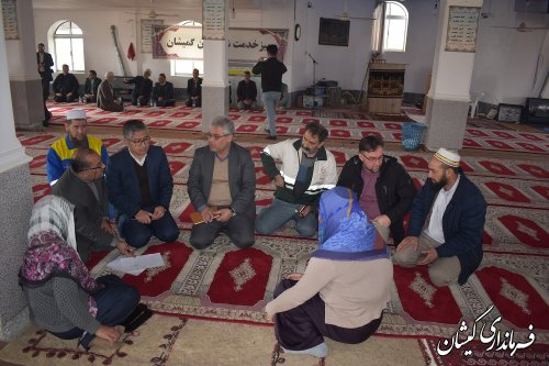برگزاری میز خدمت در روستای قرنجیک خواجه خان شهرستان گمیشان 