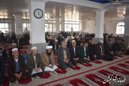 سخنرانی فرماندار گمیشان در جمع نمازگزاران روستای قرنجیک خواجه خان