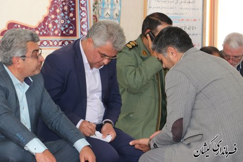 برگزاری میز خدمت در روستای قلمس شهرستان گمیشان