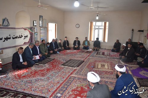 برگزاری میز خدمت در روستای قلمس شهرستان گمیشان