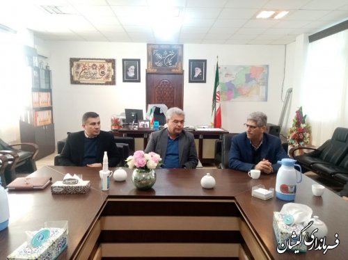 آیین معارفه مدیر جدید تامین اجتماعی  شهرستان گمیشان 
