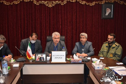 برگزاری جلسه کارگروه ساماندهی امور گندم، آرد و نان شهرستان گمیشان