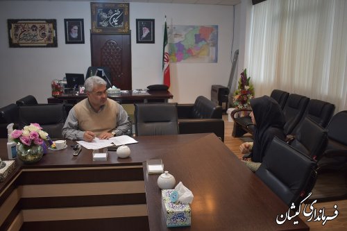 برگزاری ملاقات مردمی فرماندار گمیشان