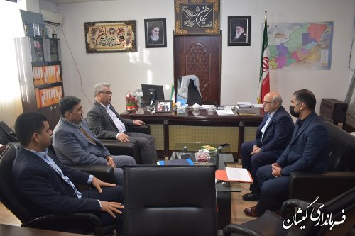 دیدار مدیر کل غله و خدمات بازرگانی استان با فرماندار گمیشان