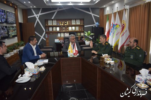 بازدید فرماندار گمیشان و معاون هماهنگ کننده سپاه نینوا استان از شهرک صنعتی سیمین شهر