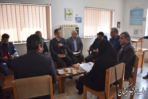 نشست پیگیری اجرای طرح آبیاری تحت فشار شرکت تعاونی کشاورزی سبز دشت قلعه ها