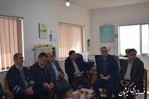 نشست پیگیری اجرای طرح آبیاری تحت فشار شرکت تعاونی کشاورزی سبز دشت قلعه ها
