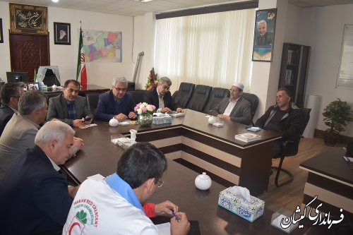 نشست فرماندار گمیشان با خیرین شهرستان 