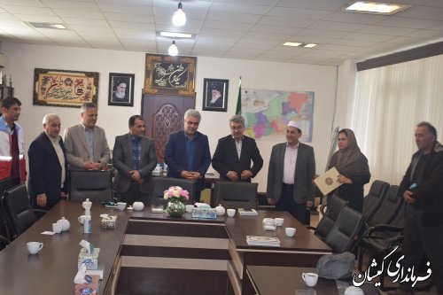 نشست فرماندار گمیشان با خیرین شهرستان 